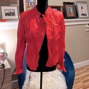 Faux leather jacket